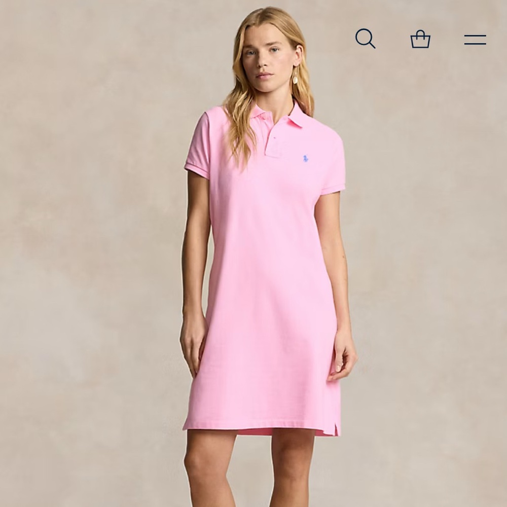 Pink Ralph Lauren Polo Dress with Embroidered Logo - Picture 7 of 7